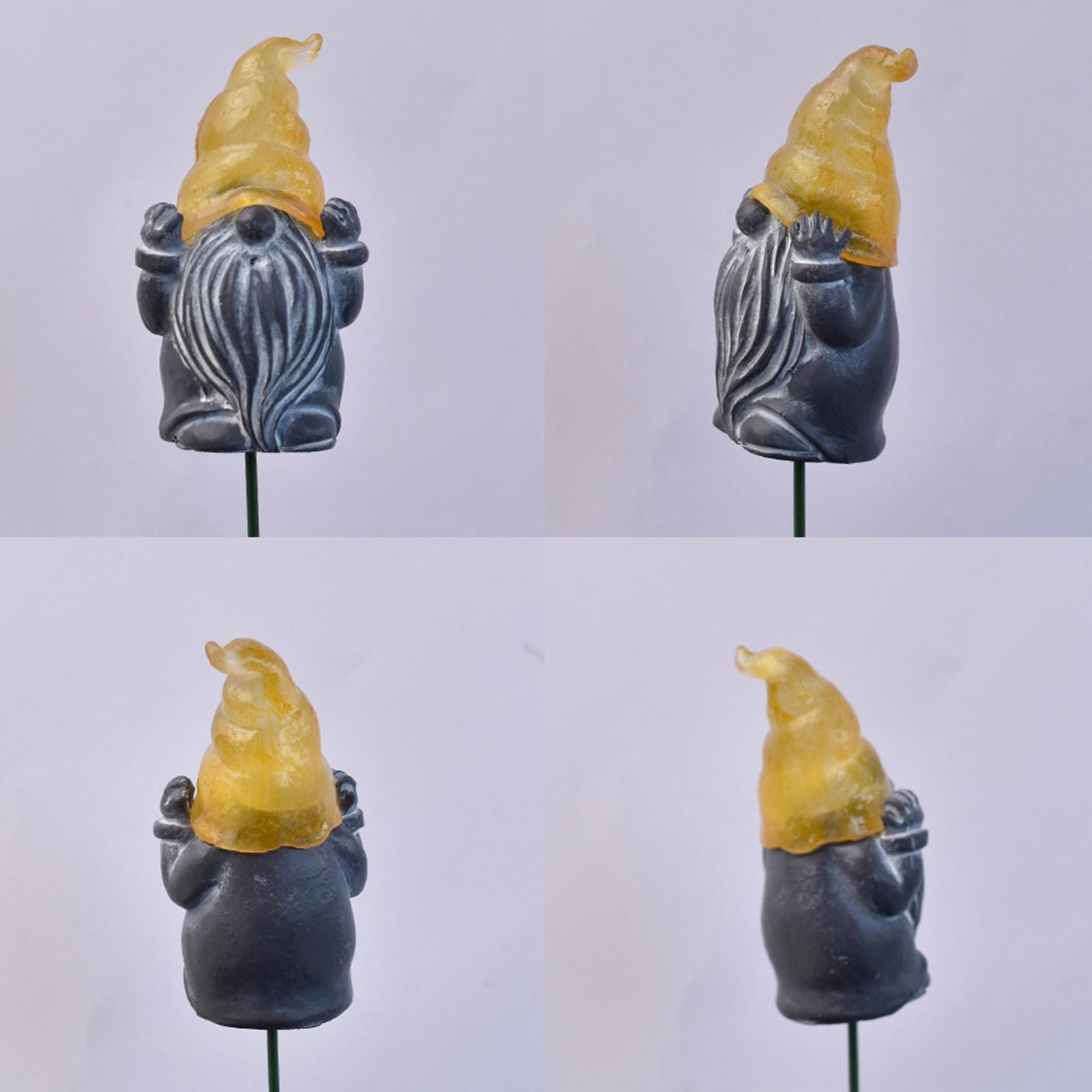 Resin Art With Flowers - Dekorative Gartenstecker, 3-teilig, leuchtende Harz-Gartendekoration, Gartenkunststecker,