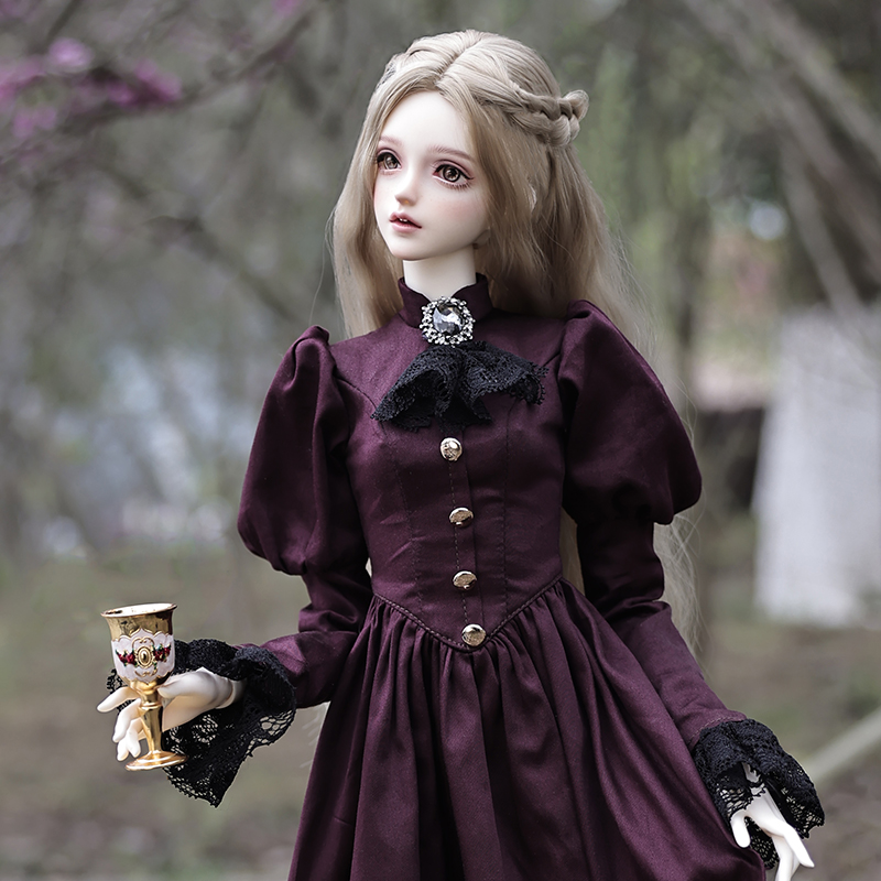 Resin Art Purple - Elina BJD Puppe 1/3 Schöne Elegante