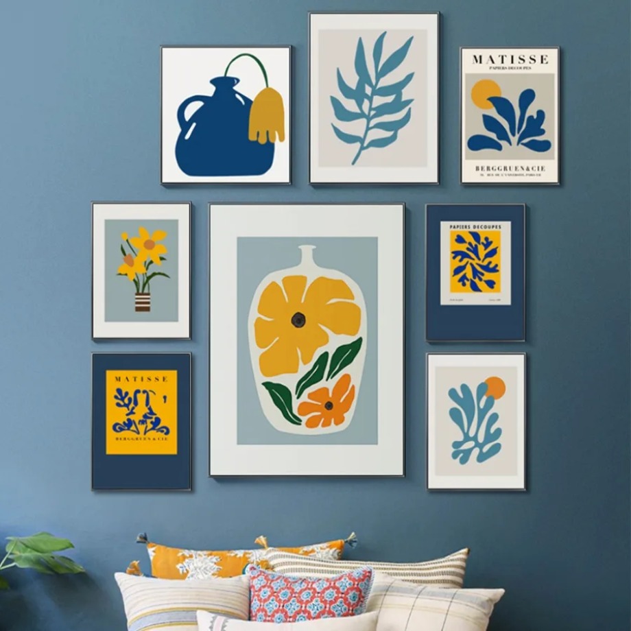 Resin Art With Flowers - Henri Matisse Picasso Poster Drucke Blumenmarkt