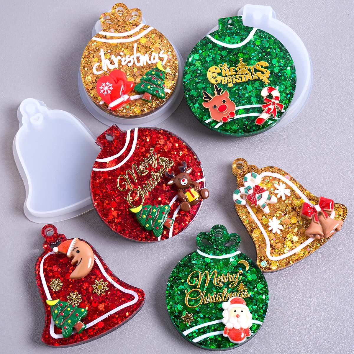 Resin Art Uv - Weihnachten Tag Anhänger Silikon Form DIY