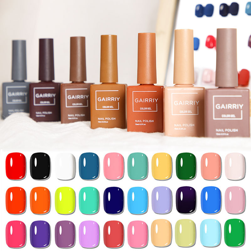 Glitter Powder Resin - Gairriy Gel-Nagellack, 120 Farben, UV, permanenter