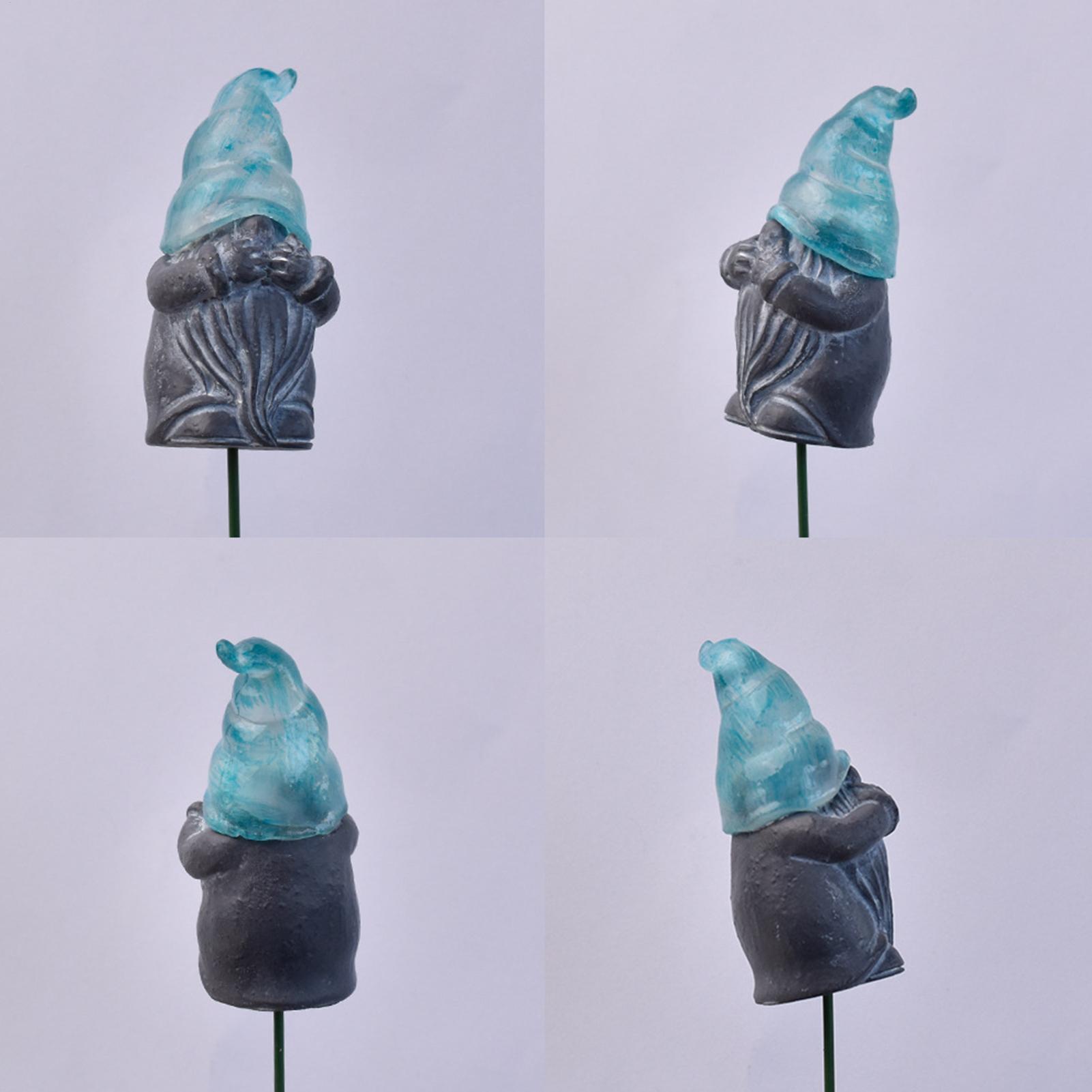 Resin Art With Flowers - Dekorative Gartenstecker, 3-teilig, leuchtende Harz-Gartendekoration, Gartenkunststecker,