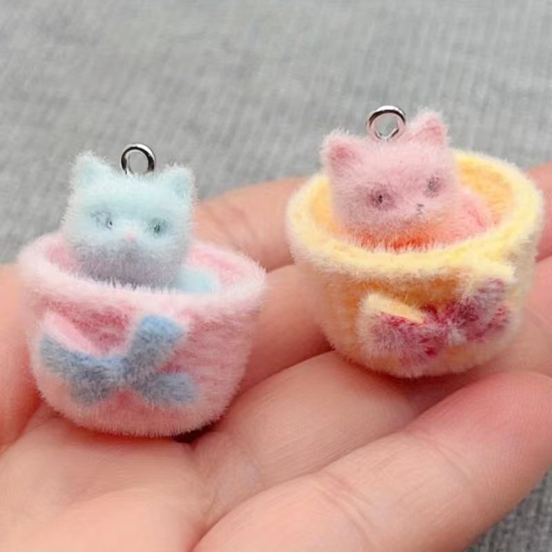 4 Stück 3D-Plüsch-Katzenanhäng – Resin Art Gift Ideas Bewertung und Preis