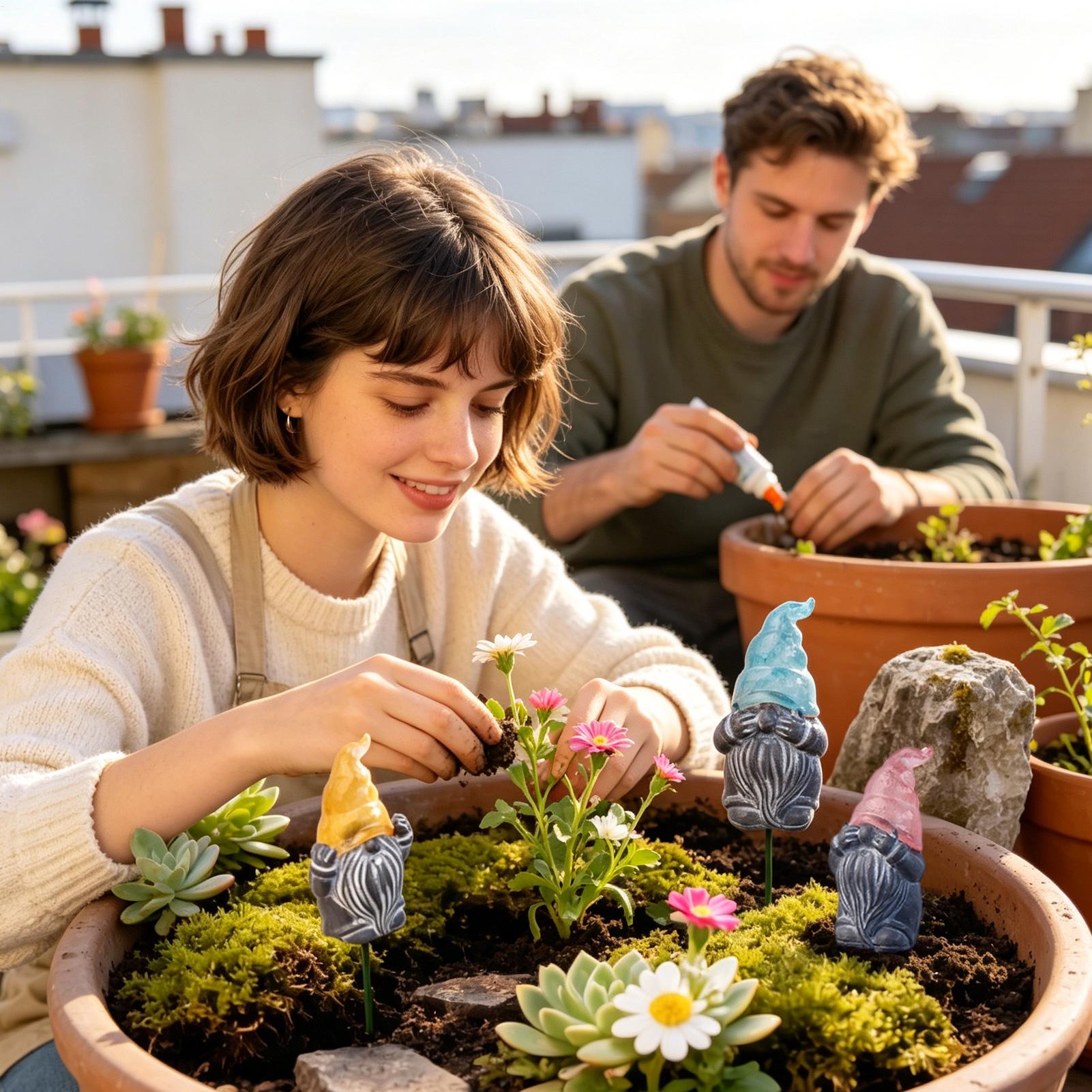 Dekorative Gartenstecker, 3-te – Resin Art With Flowers Bewertung und Preis