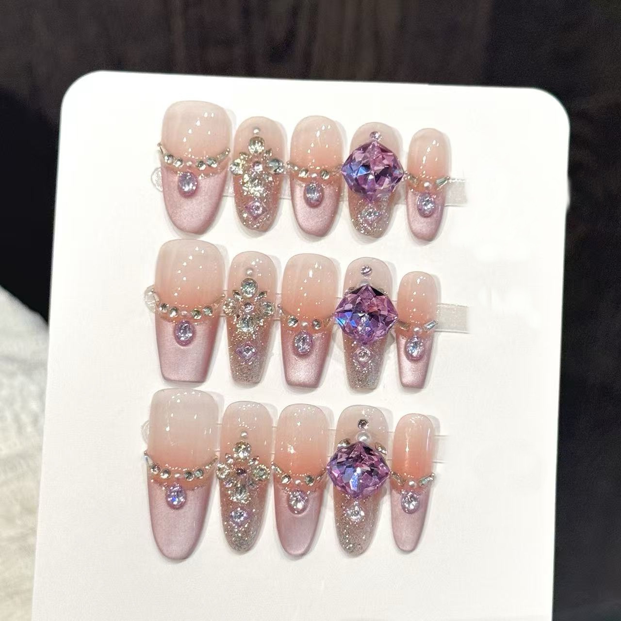 10 Stück reine handgepresste S – Resin Art Purple Bewertung und Preis