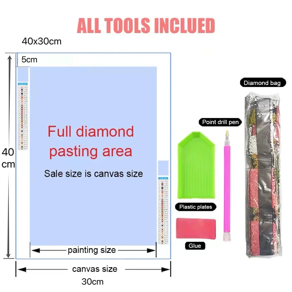 1 Stück rahmenloses 5D-Diamant – Resin Art Bali Bewertung und Preis