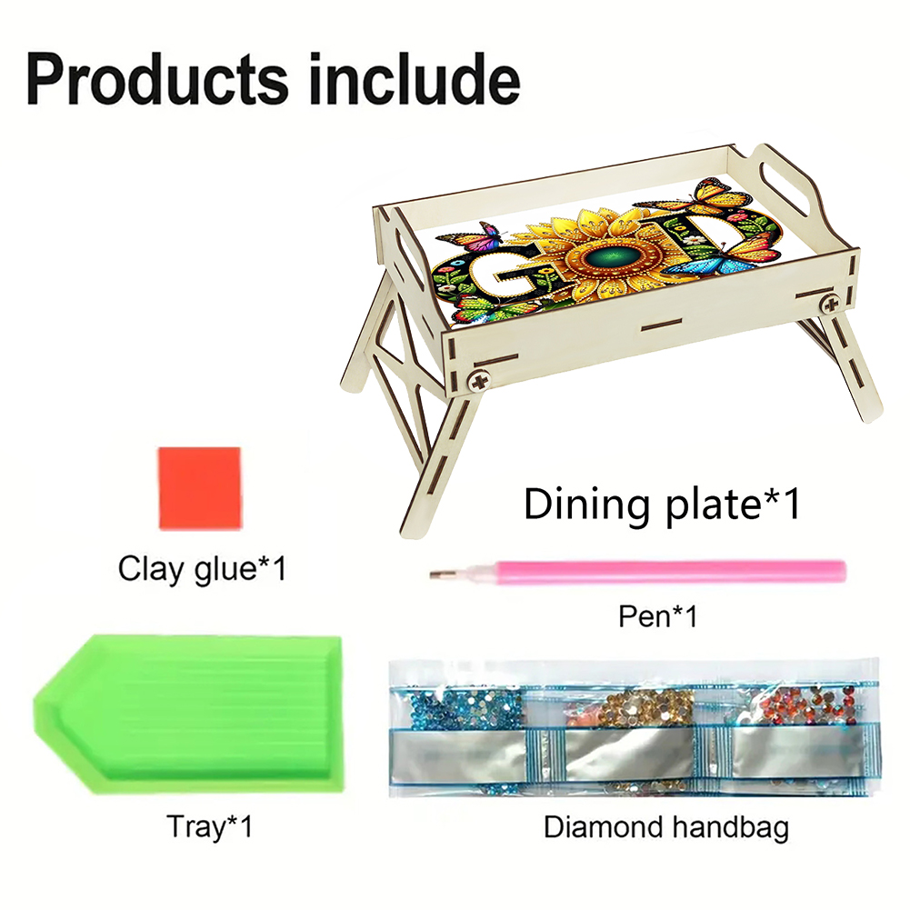 5D DIY Diamantmalerei Serviert – Resin Art Wooden Tray Bewertung und Preis