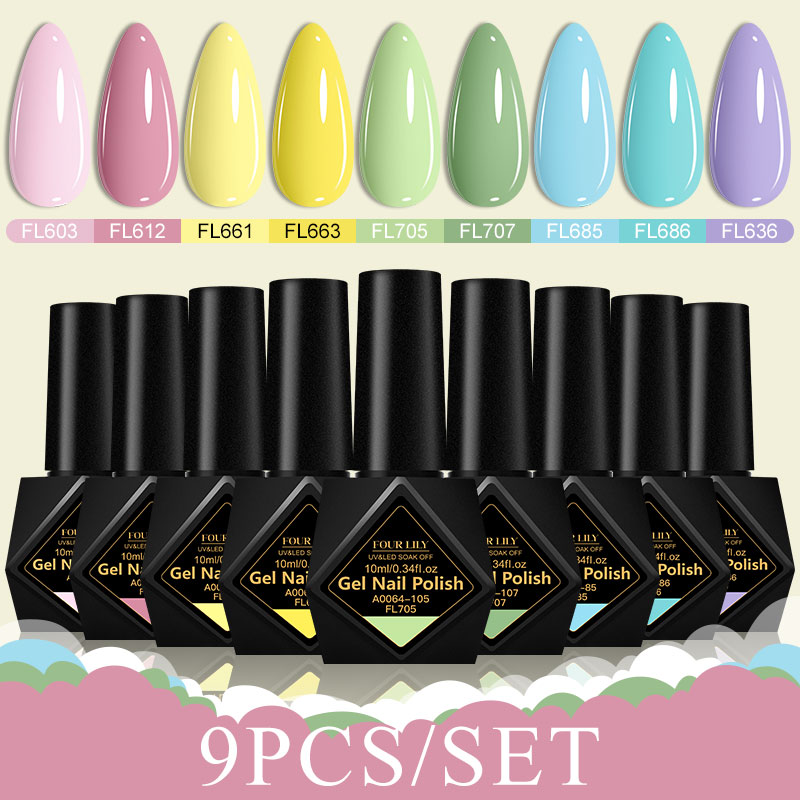 9-teiliges Gel-Nagellack-Set,  – Resin Art Purple Bewertung und Preis