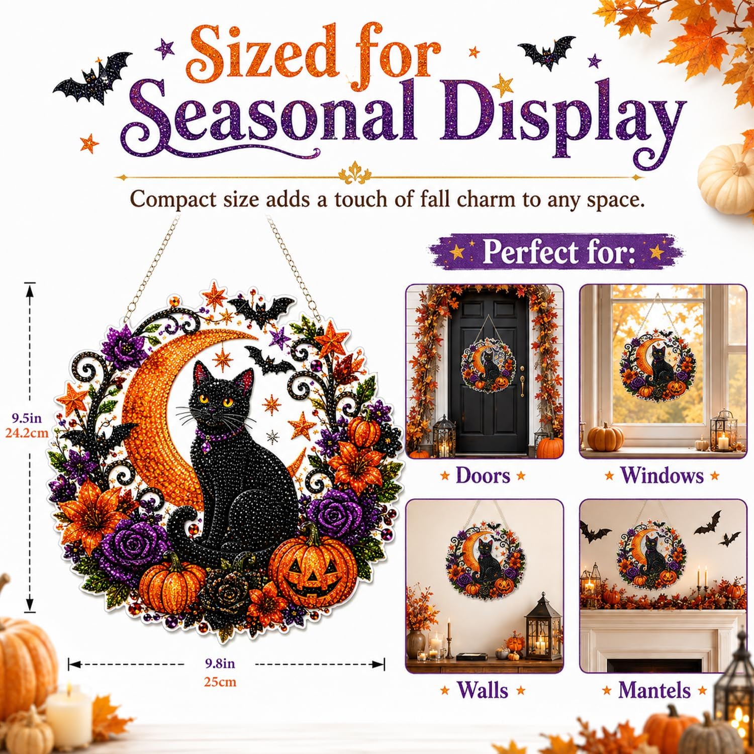 Halloween-Kürbisse Diamant-Mal – Resin Art With Flowers Bewertung und Preis