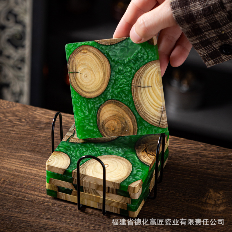 Zen Ink-Art Trockenbrüh-Tee-Ta – Resin Art Wooden Tray Bewertung und Preis