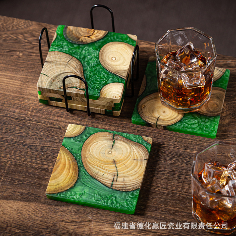 Zen Ink-Art Trockenbrüh-Tee-Ta – Resin Art Wooden Tray Bewertung und Preis