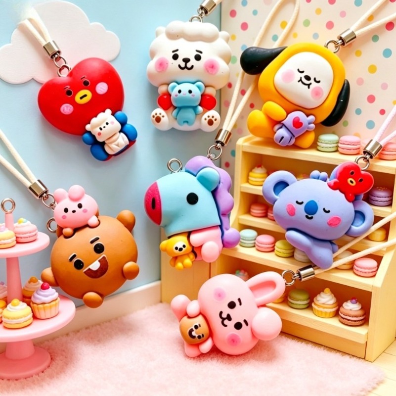 7 Stück BT21 Harz-Cartoon-Anhä – Resin Art Gift Ideas Bewertung und Preis