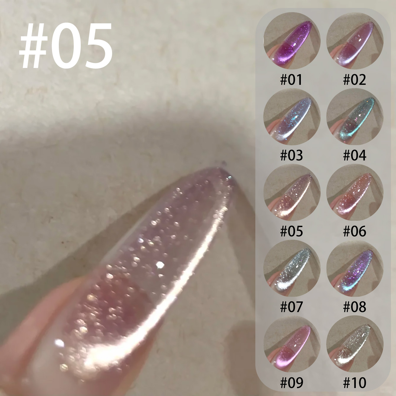 MIANEL Qunbai Rumen Cat Eye Ge – Resin Art Purple Bewertung und Preis