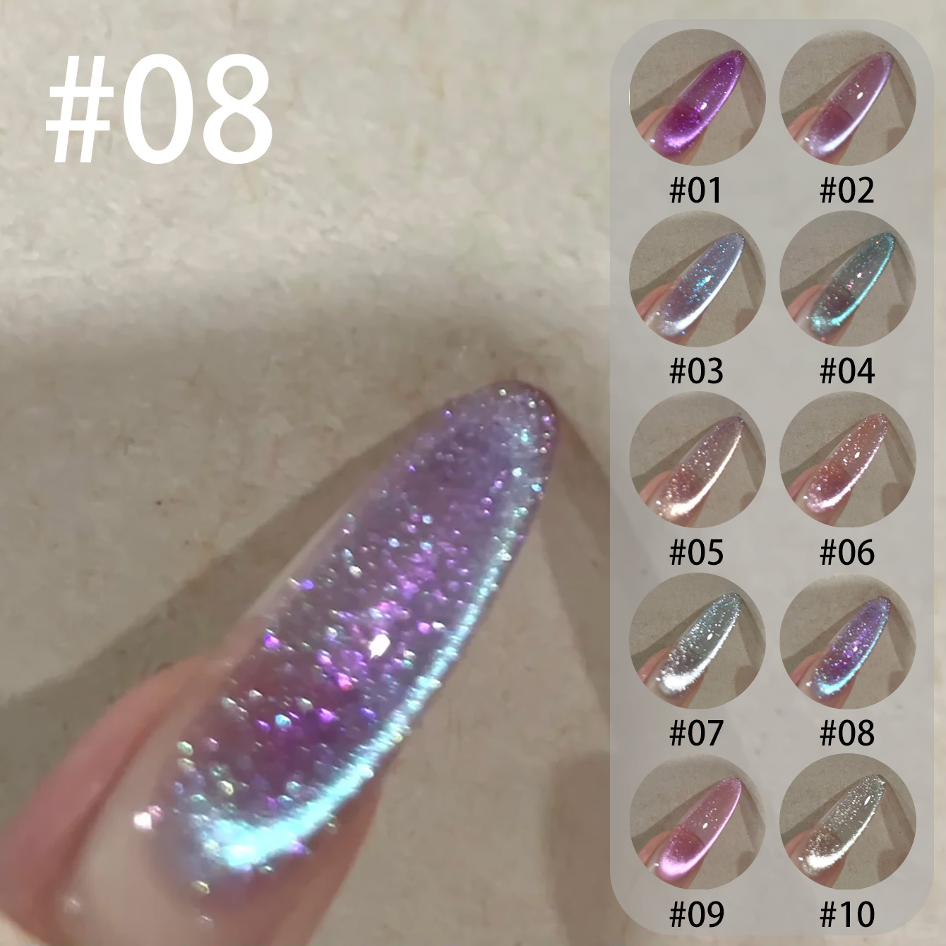 MIANEL Qunbai Rumen Cat Eye Ge – Resin Art Purple Bewertung und Preis