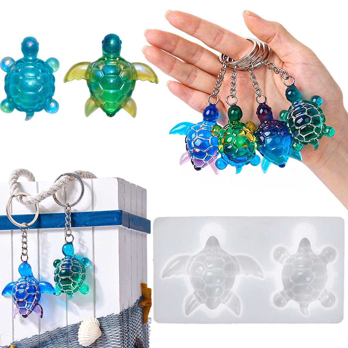 3D Meeresschildkröte Schlüssel – Resin Art Uv Bewertung und Preis