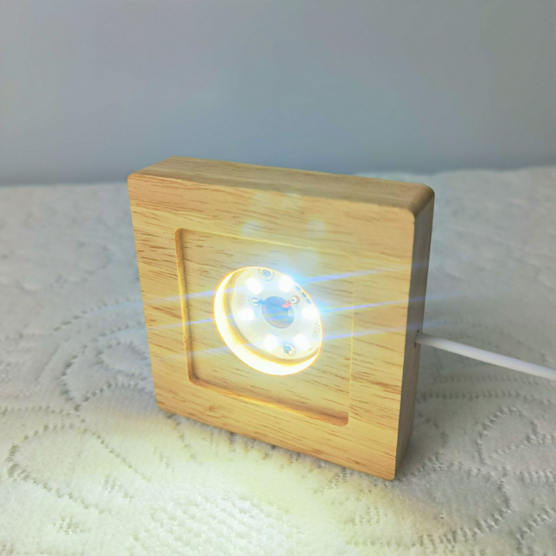 Quadratische LED-Leuchten Disp – Resin Art Wooden Tray Bewertung und Preis